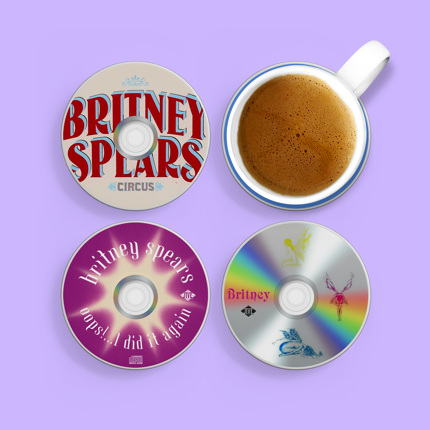 Throwback CD Coasters - Britney Spears