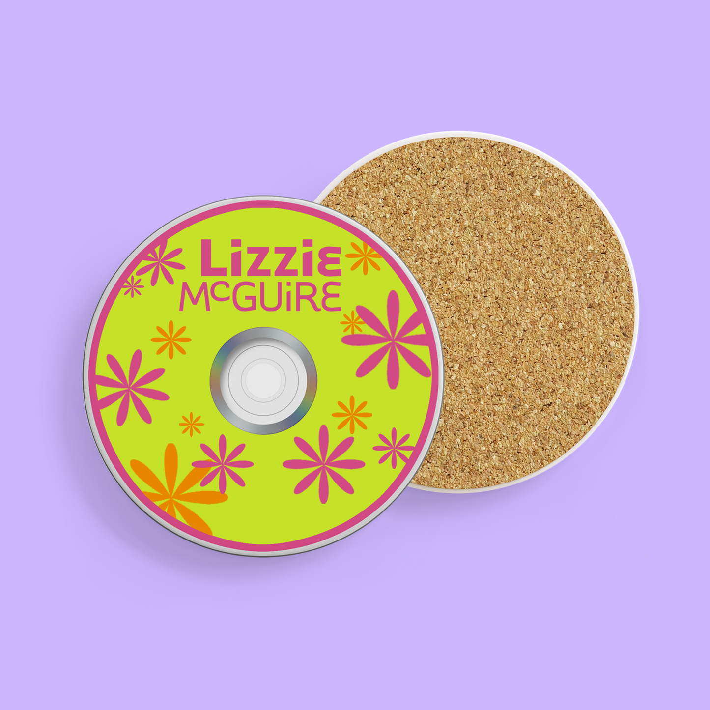 Throwback CD Coasters - Hilary Duff & Lizzie McGuire