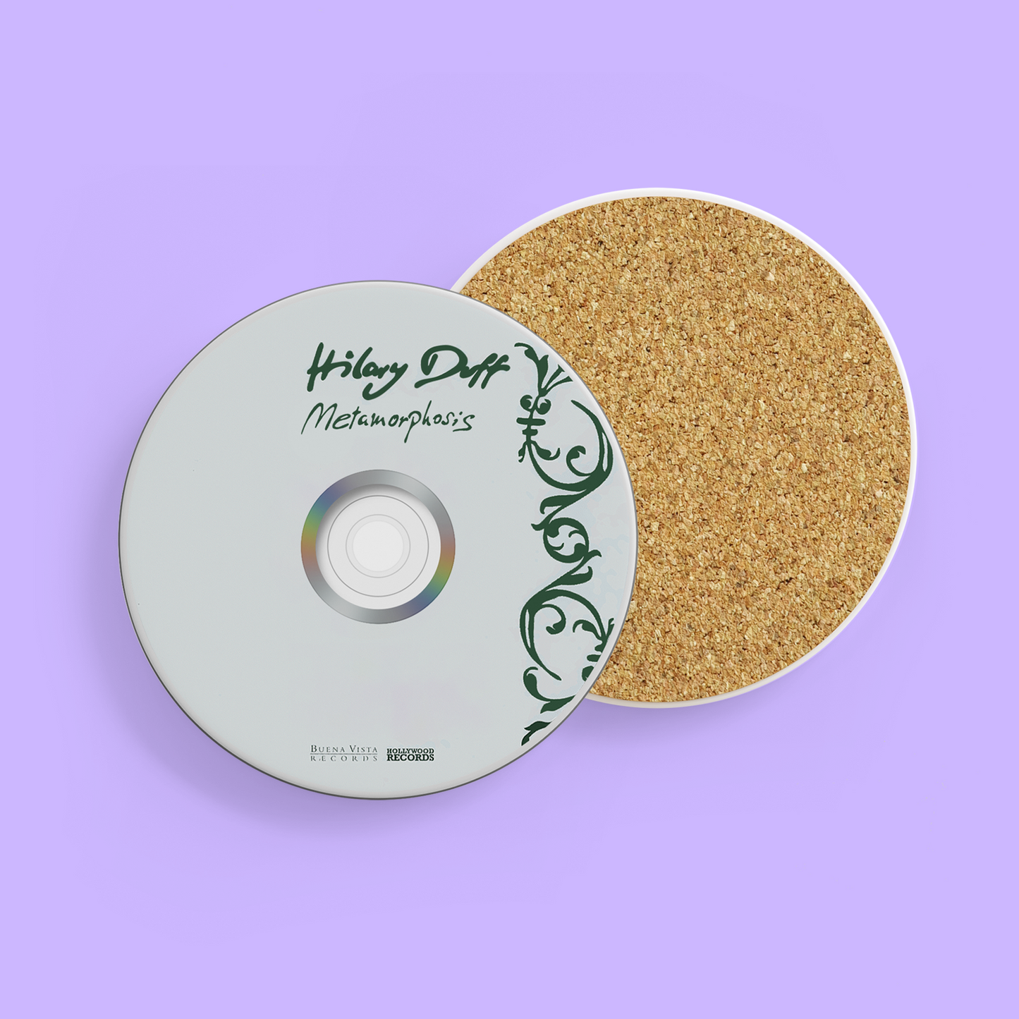 Throwback CD Coasters - Hilary Duff & Lizzie McGuire