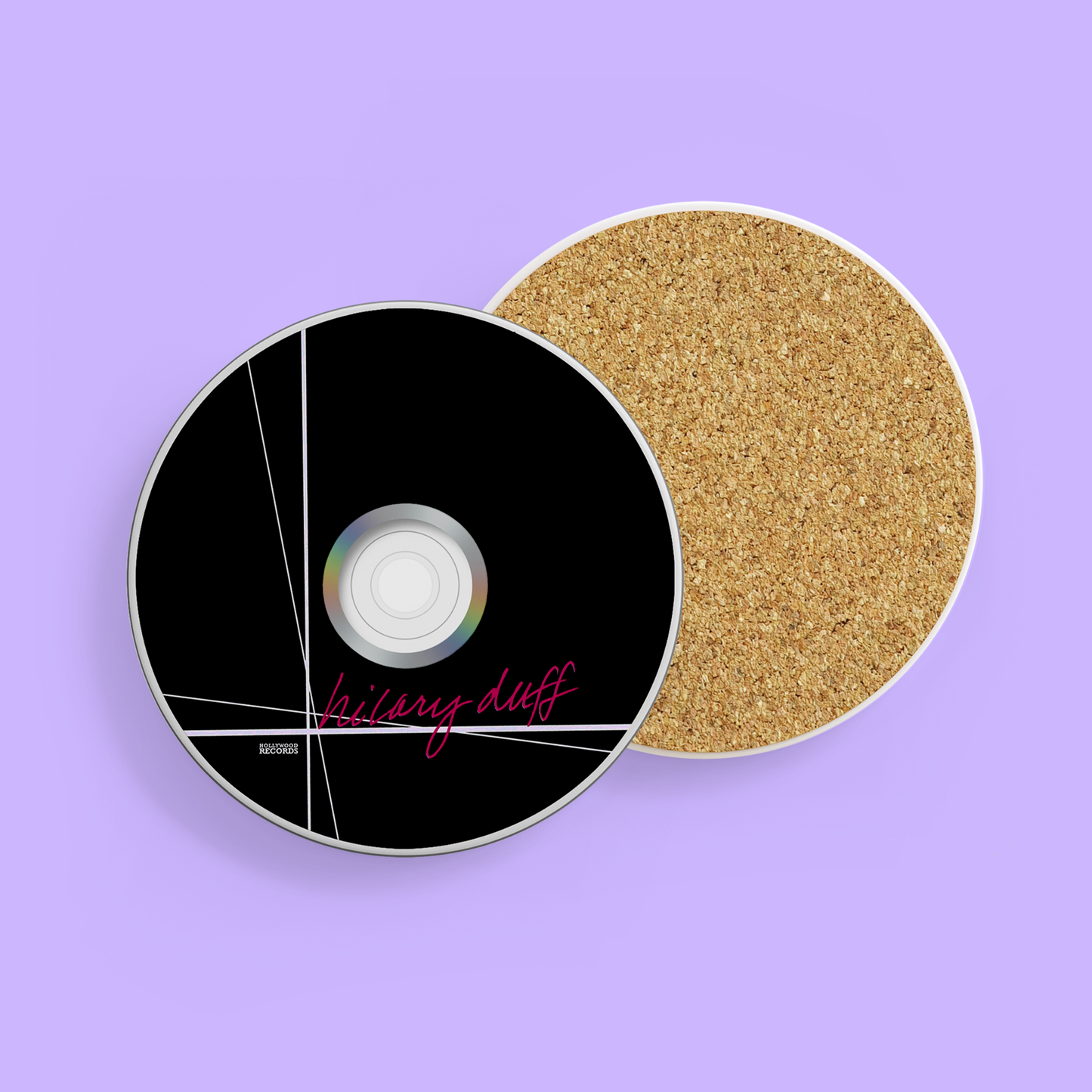Throwback CD Coasters - Hilary Duff & Lizzie McGuire