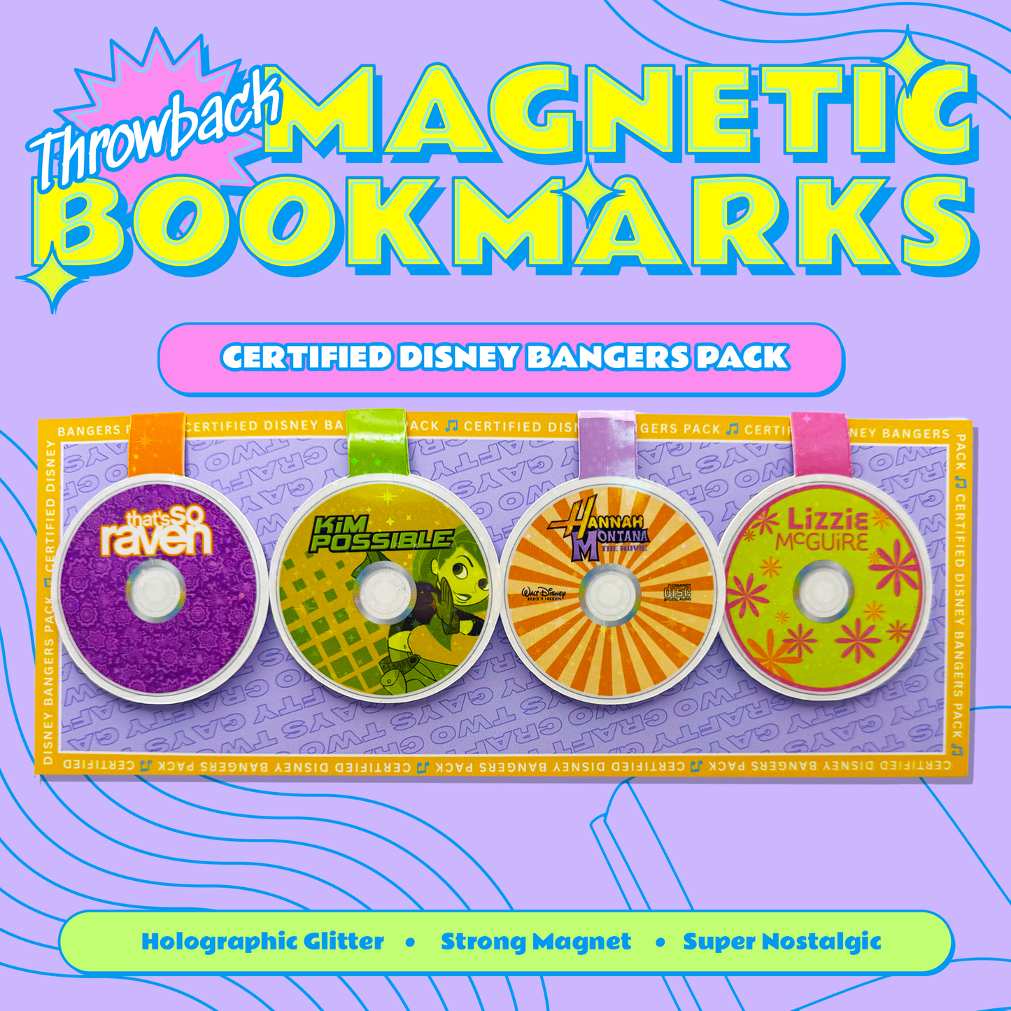Throwback Magnetic Bookmarks - Certified Disney Bangers Pack