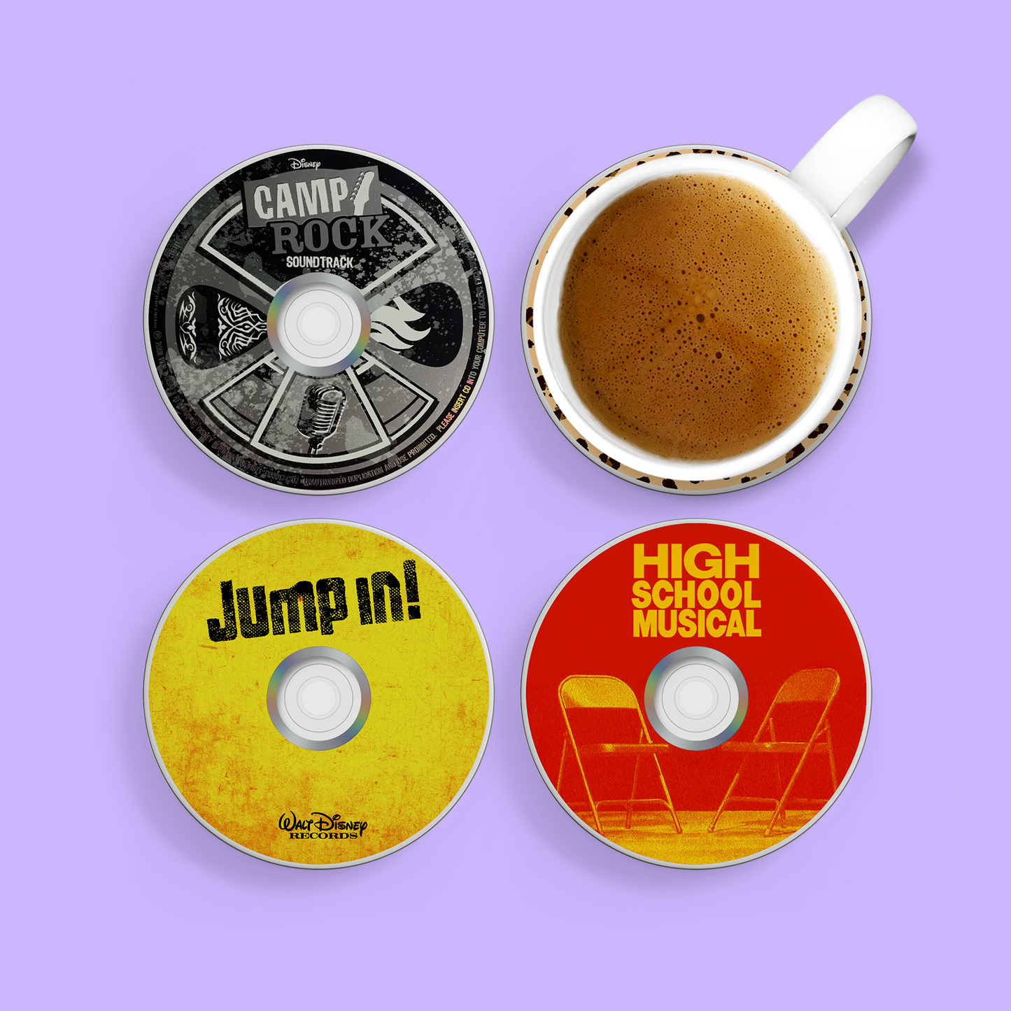 Throwback CD Coasters - Mic Drop Pack