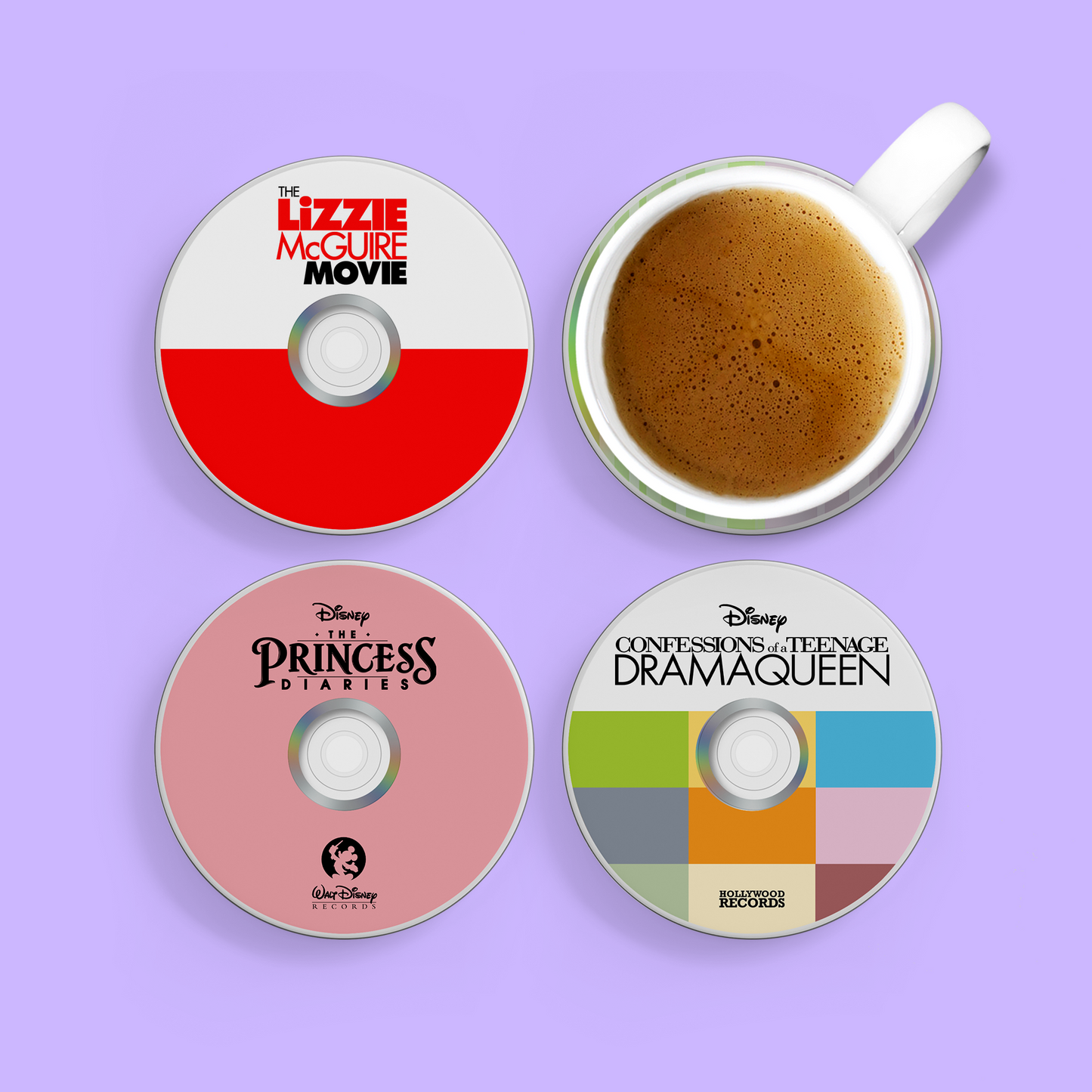 Throwback CD Coasters - Movie Night Magic Pack