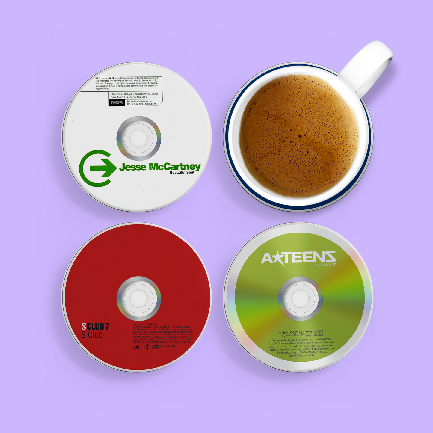 Throwback CD Coasters - Teen Dream Pack
