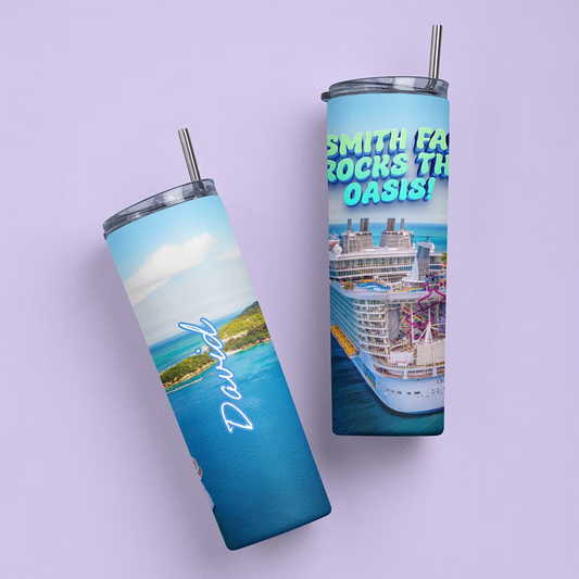 Royal Caribbean Personalized Tumbler - Two Crafty Gays