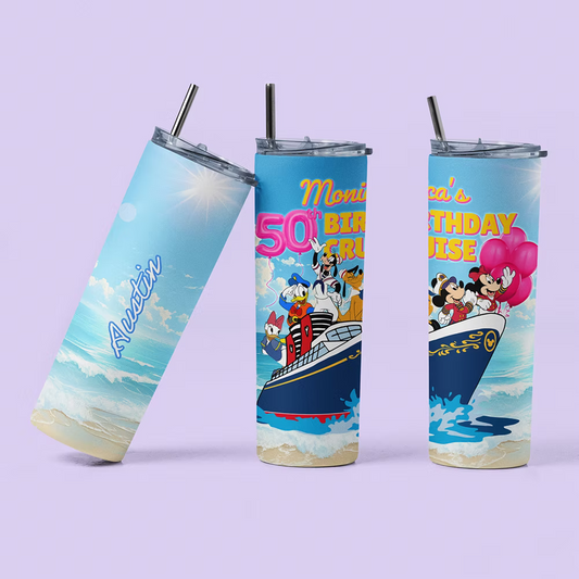 Disney Cruise Personalized Tumbler - Two Crafty Gays