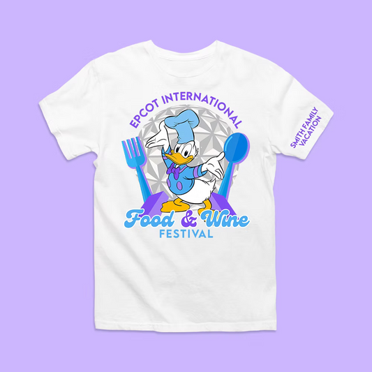 Disney Epcot Personalized Shirt - Food & Wine Festival - Two Crafty Gays