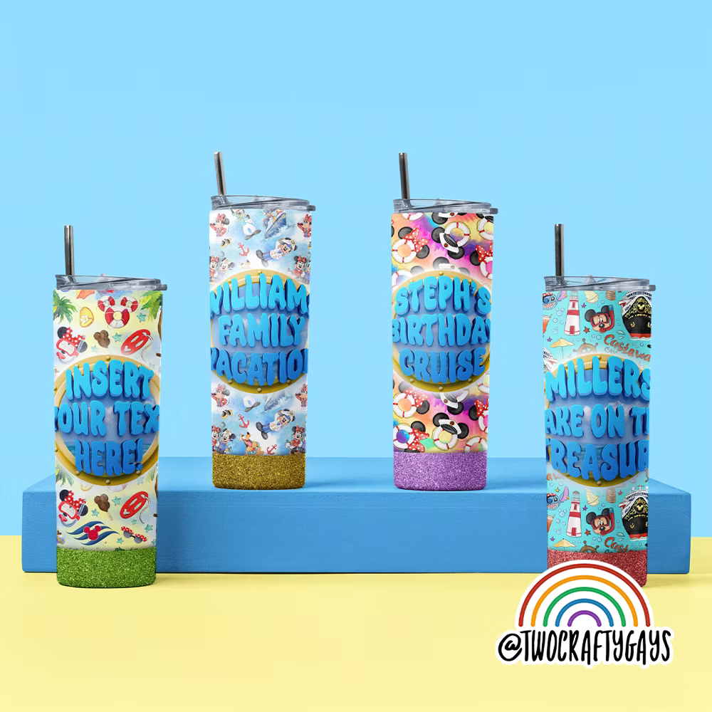 Disney Cruise Personalized Tumbler - Two Crafty Gays
