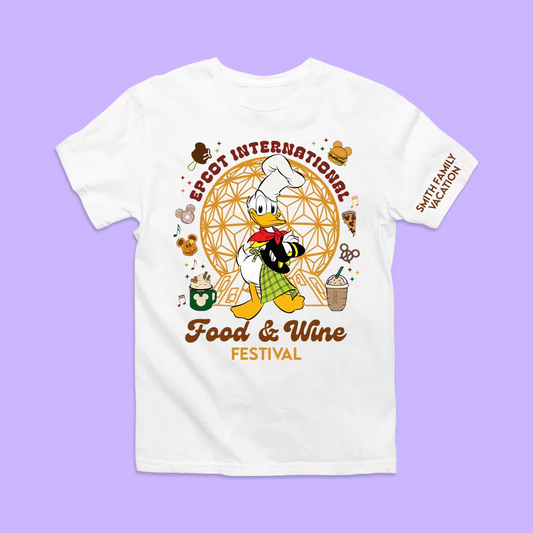 Disney Epcot Personalized Shirt - Food & Wine Festival - Two Crafty Gays
