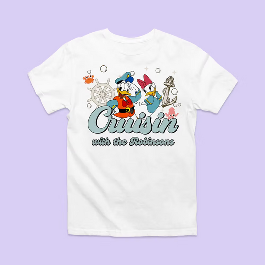 Disney Cruise Line Personalized Shirt - Donald & Daisy - Two Crafty Gays