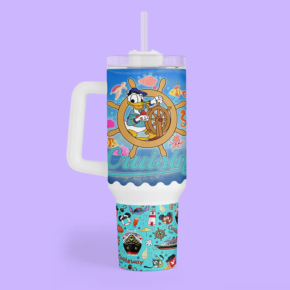 Disney Cruise 40 oz Quencher Tumbler - Two Crafty Gays