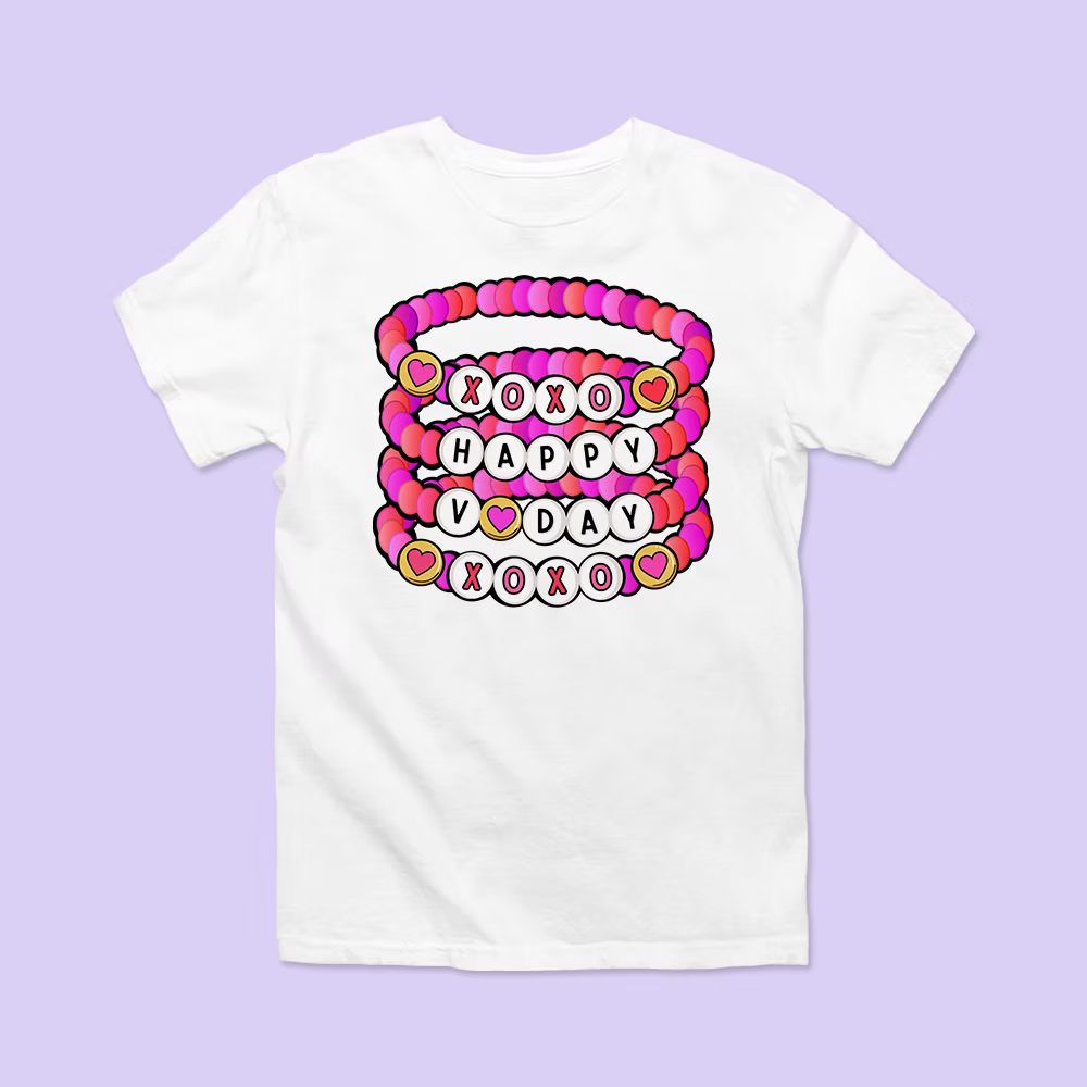 Valentine's Day Friendship Bracelet Shirt - Two Crafty Gays