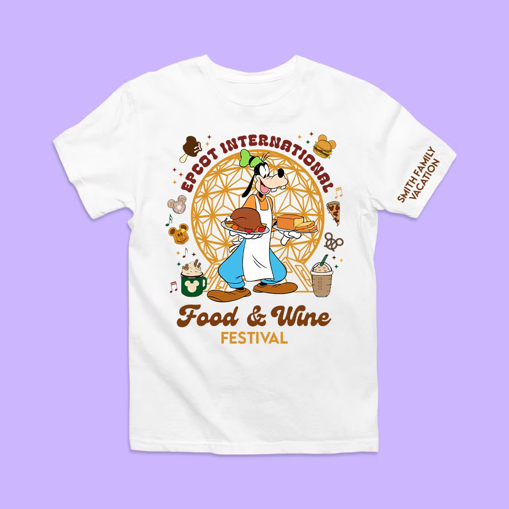 Disney Epcot Personalized Shirt - Food & Wine Festival - Two Crafty Gays