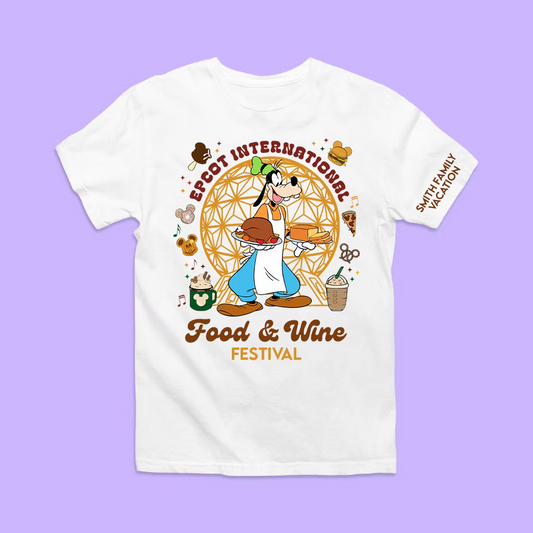 Disney Epcot Personalized Shirt - Food & Wine Festival - Two Crafty Gays