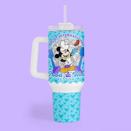 Disney Epcot 40 oz Tumbler - Food & Wine Festival - Two Crafty Gays