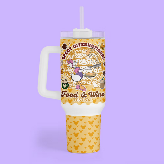 Disney Epcot 40 oz Tumbler - Food & Wine Festival - Two Crafty Gays