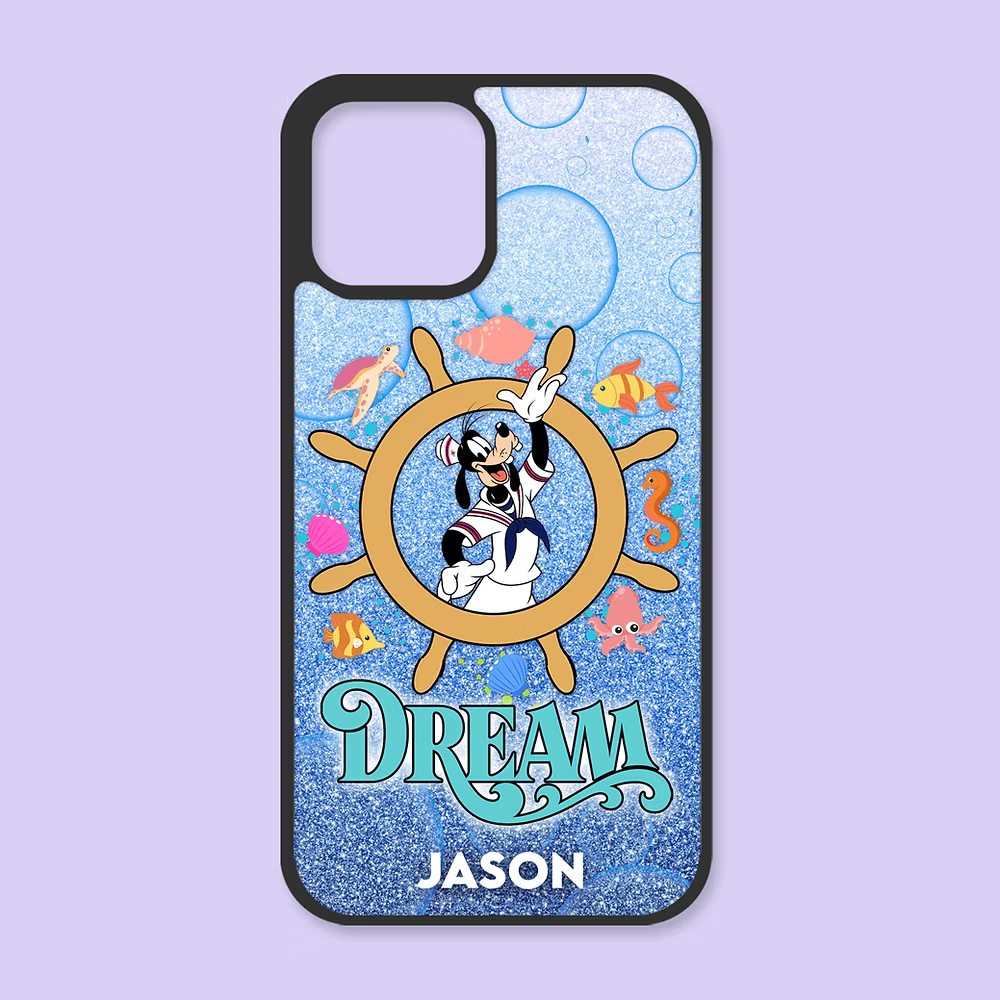 Disney Cruise Personalized iPhone Case - Goofy - Two Crafty Gays