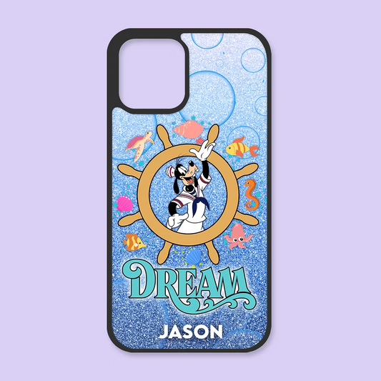 Disney Cruise Personalized iPhone Case - Goofy - Two Crafty Gays