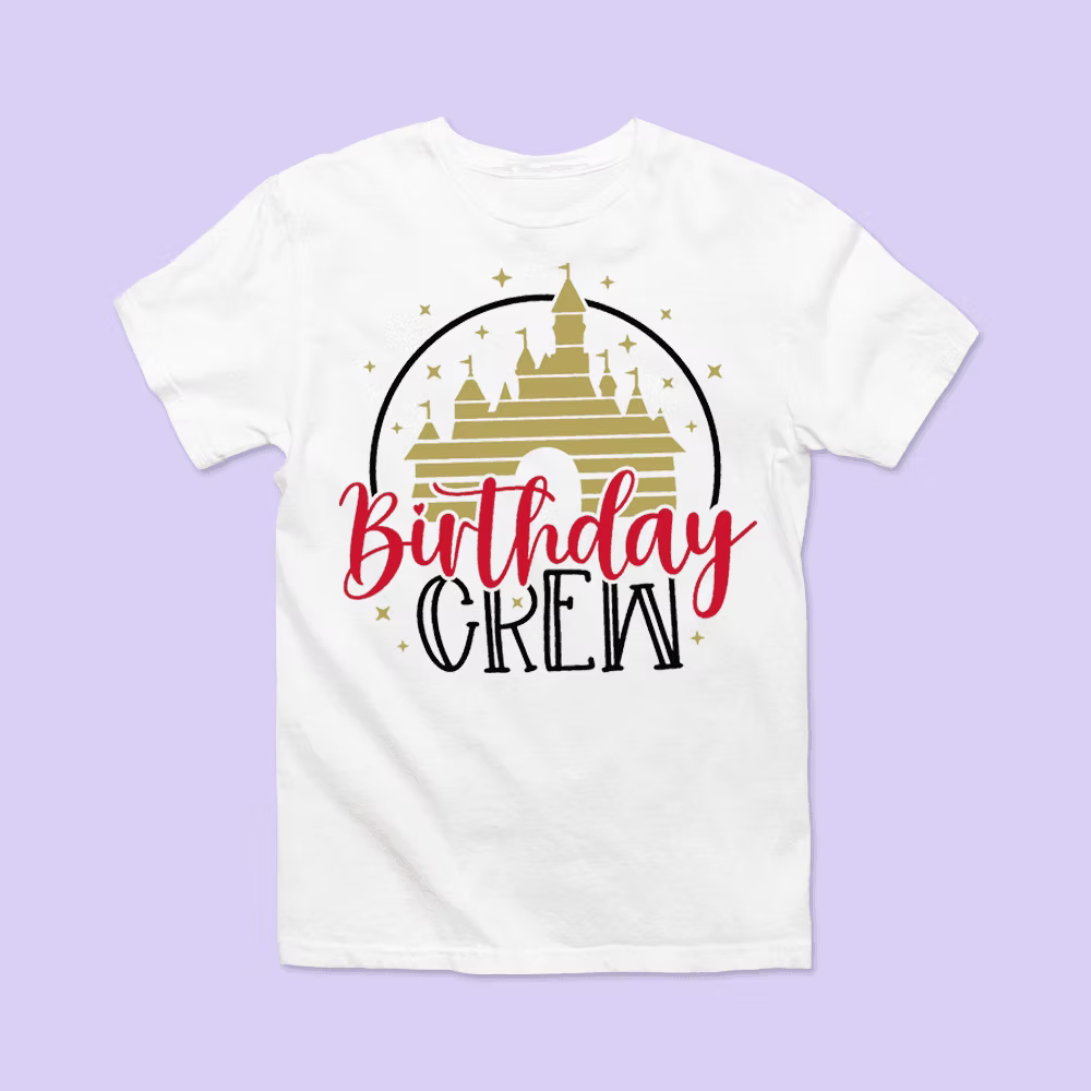 Disney Birthday Shirt - Birthday Crew - Two Crafty Gays