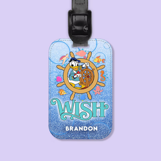 Disney Cruise Line Personalized Luggage Tag - Two Crafty Gays