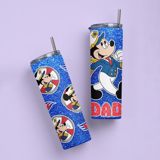 Disney Cruise Personalized Tumbler - Mickey - Two Crafty Gays