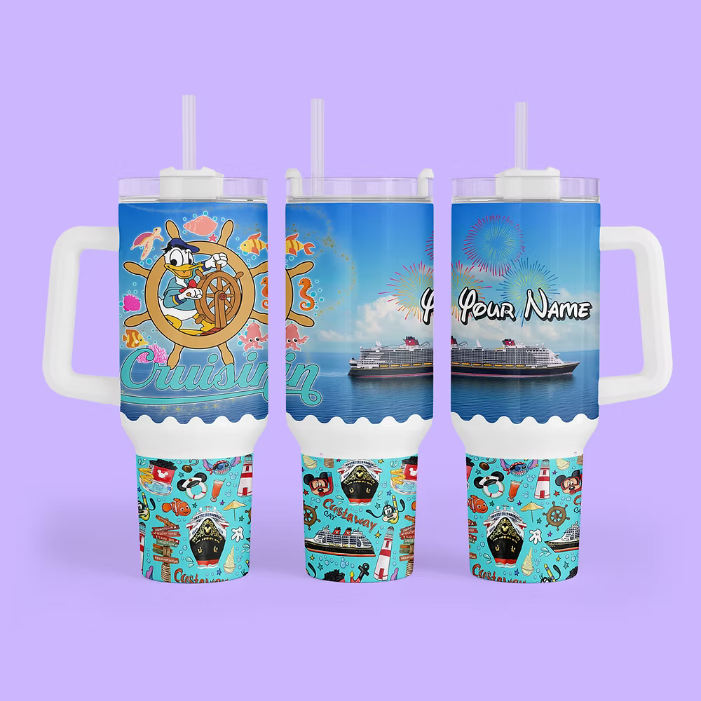 Disney Cruise 40 oz Quencher Tumbler - Two Crafty Gays