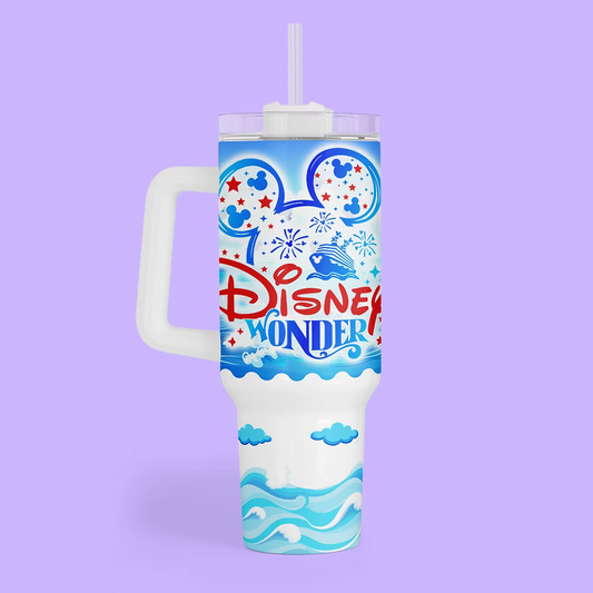 Disney Cruise 40 oz Quencher Tumbler - Two Crafty Gays