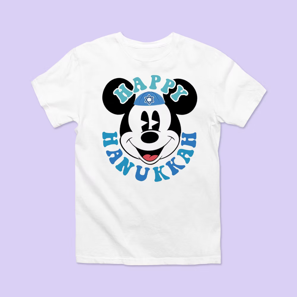 Disney Hanukkah Personalized Shirt - Mickey - Two Crafty Gays