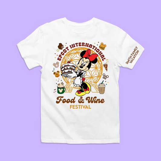 Disney Epcot Personalized Shirt - Food & Wine Festival - Two Crafty Gays