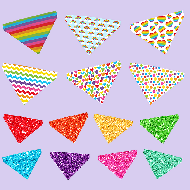 Pride Pet Collar Bandana - Love Wins - Two Crafty Gays