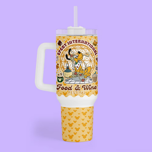 Disney Epcot 40 oz Tumbler - Food & Wine Festival - Two Crafty Gays