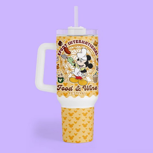 Disney Epcot 40 oz Tumbler - Food & Wine Festival - Two Crafty Gays
