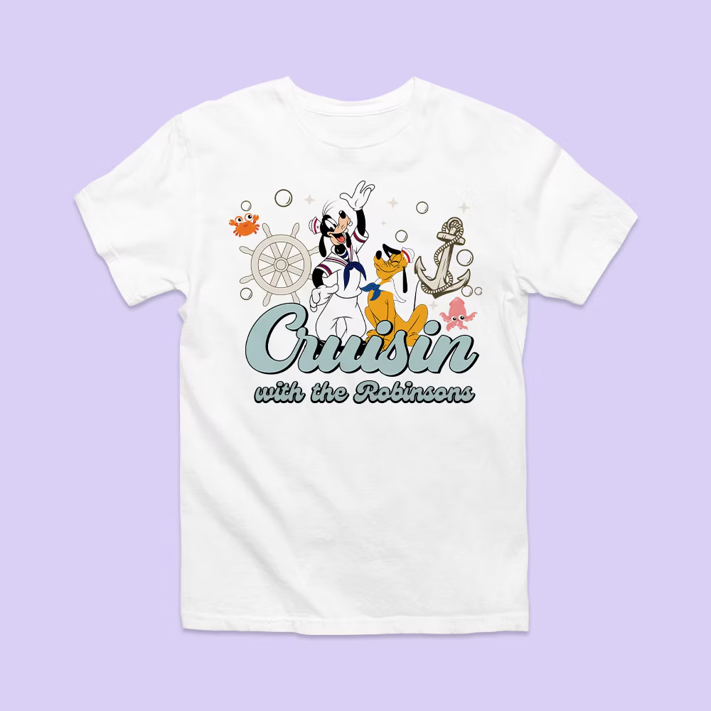 Disney Cruise Line Personalized Shirt - Goofy & Pluto - Two Crafty Gays