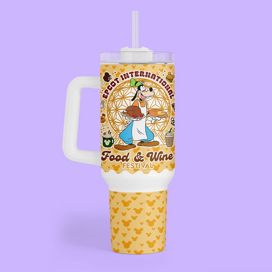 Disney Epcot 40 oz Tumbler - Food & Wine Festival - Two Crafty Gays