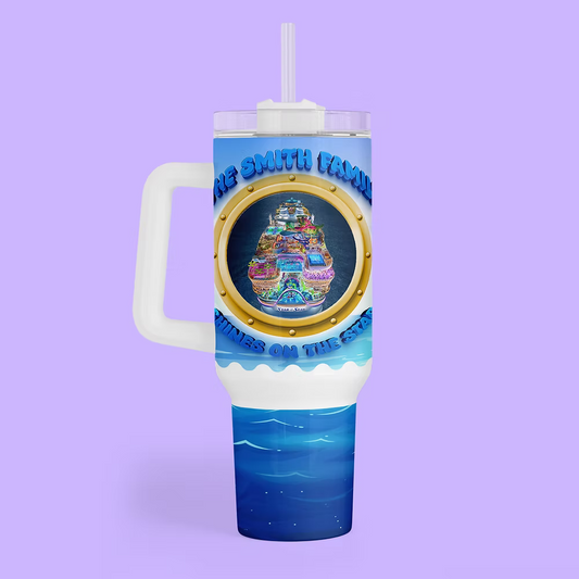 Royal Caribbean Cruise 40 oz Quencher Tumbler - Two Crafty Gays
