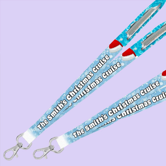 Personalized Cruise Lanyard - Christmas - Two Crafty Gays
