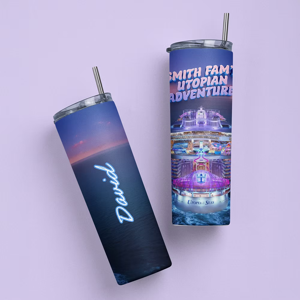 Royal Caribbean Personalized Tumbler - Two Crafty Gays