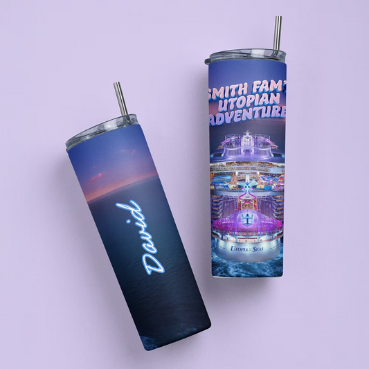 Royal Caribbean Personalized Tumbler - Two Crafty Gays