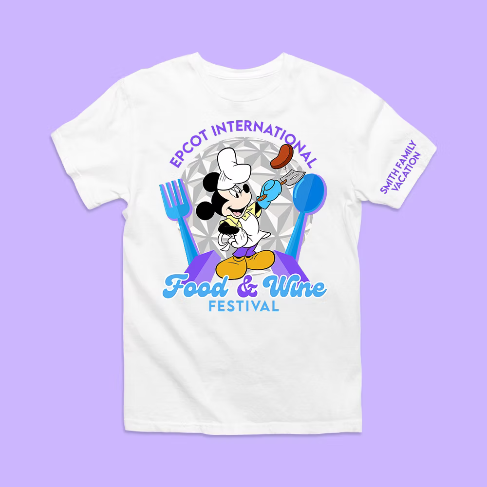 Disney Epcot Personalized Shirt - Food & Wine Festival - Two Crafty Gays