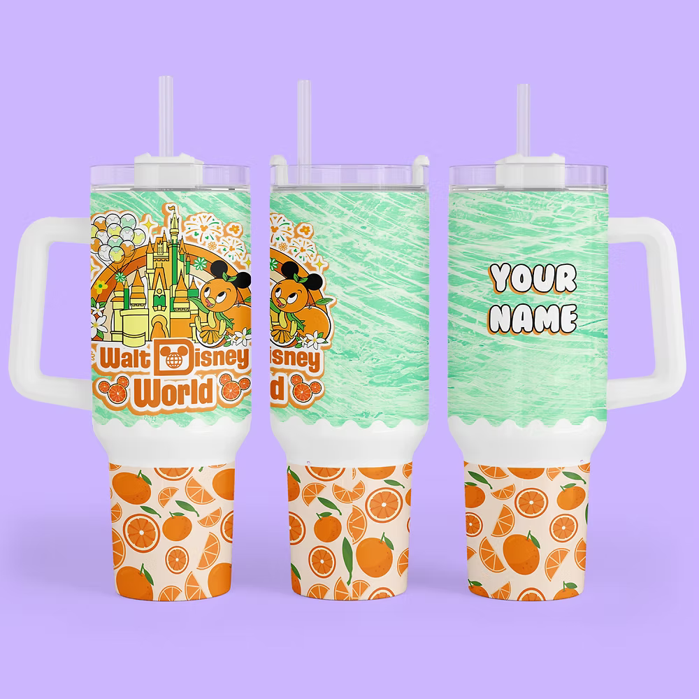 Disney Orange Bird 40 oz Tumbler - Two Crafty Gays