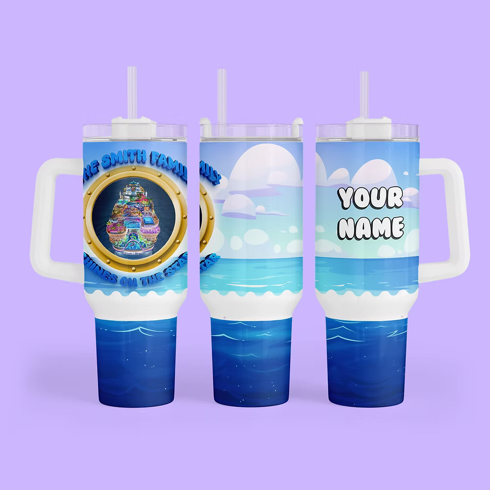 Royal Caribbean Cruise 40 oz Quencher Tumbler - Two Crafty Gays