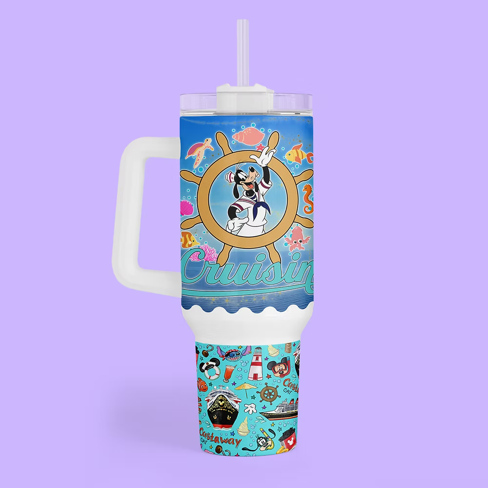 Disney Cruise 40 oz Quencher Tumbler - Two Crafty Gays