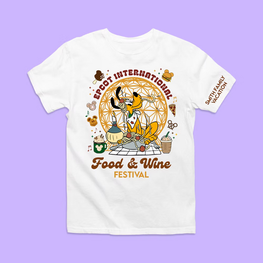 Disney Epcot Personalized Shirt - Food & Wine Festival - Two Crafty Gays