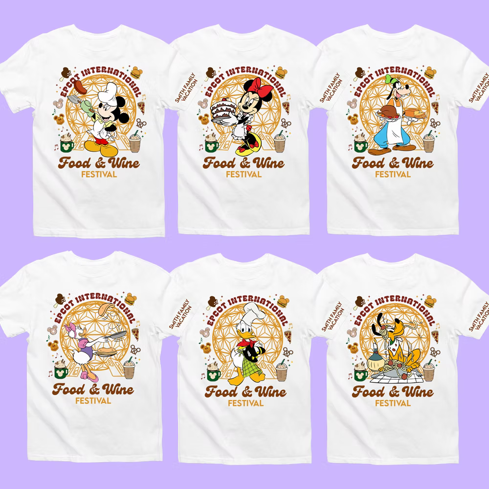 Disney Epcot Personalized Shirt - Food & Wine Festival - Two Crafty Gays