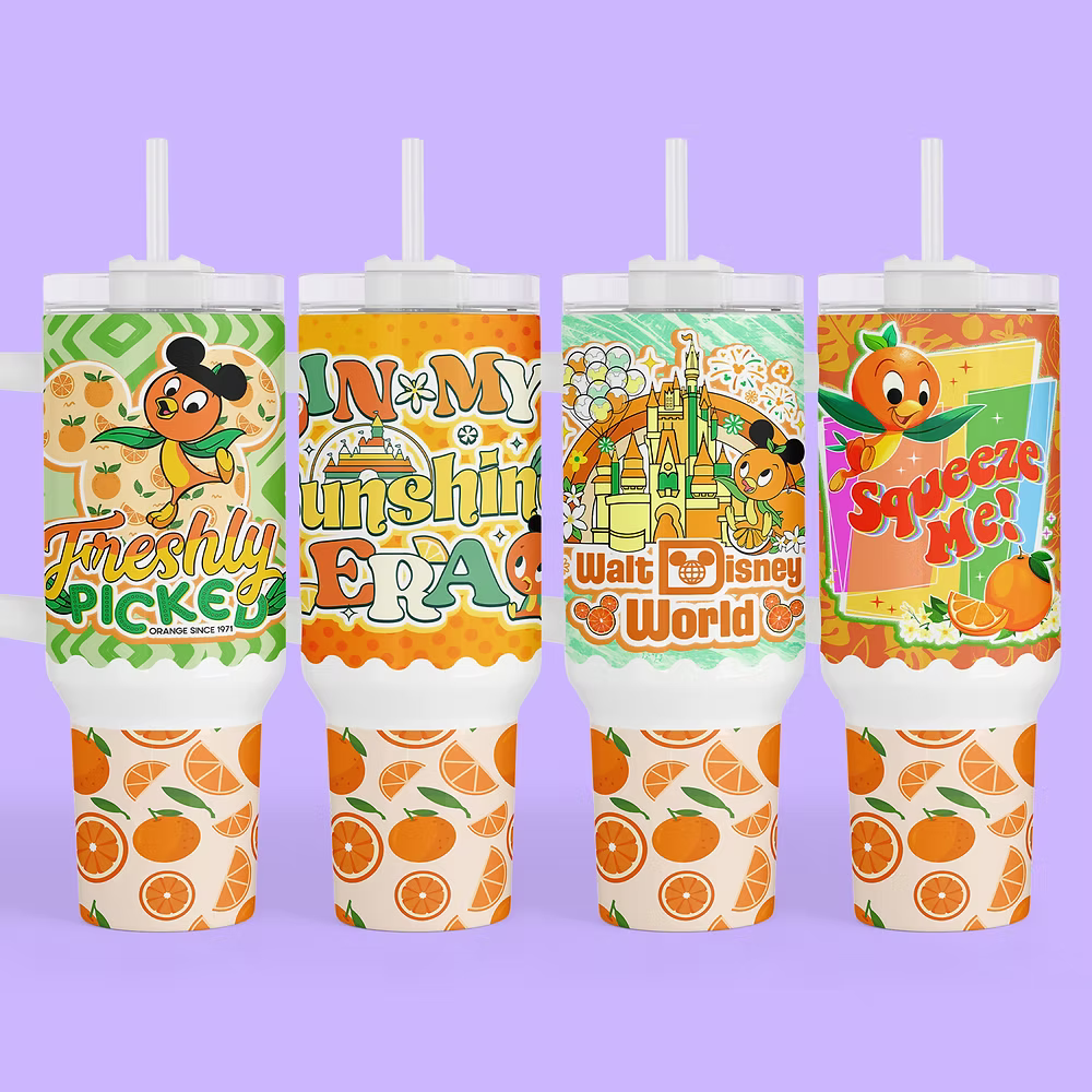 Disney Orange Bird 40 oz Tumbler - Two Crafty Gays