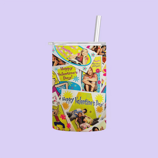 Lizzie McGuire Valentine Personalized Tumbler Cup - Two Crafty Gays