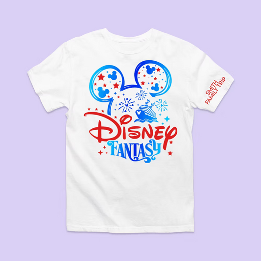Disney Cruise Line Personalized Shirt - Fantasy - Two Crafty Gays