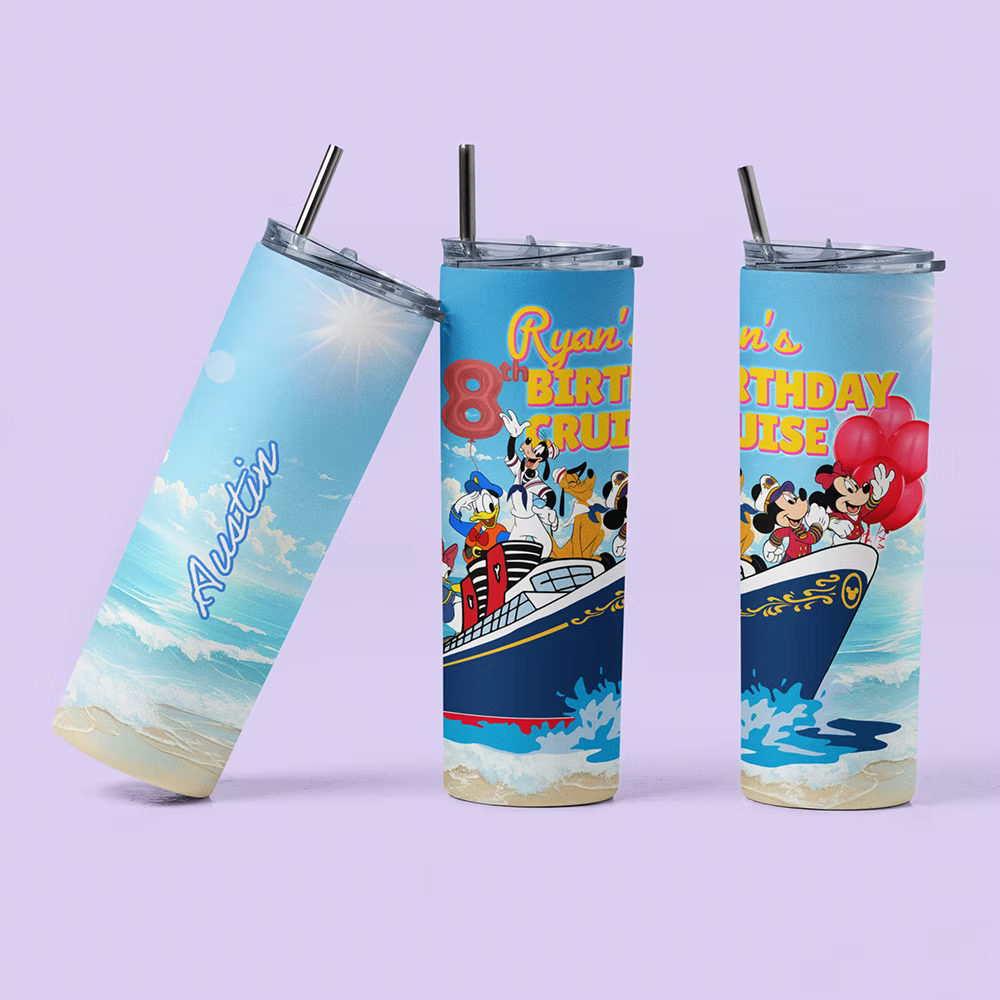 Disney Cruise Personalized Tumbler - Two Crafty Gays