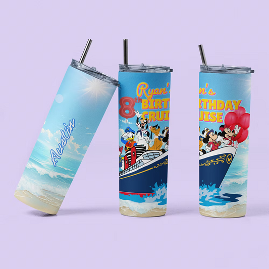 Disney Cruise Personalized Tumbler - Two Crafty Gays