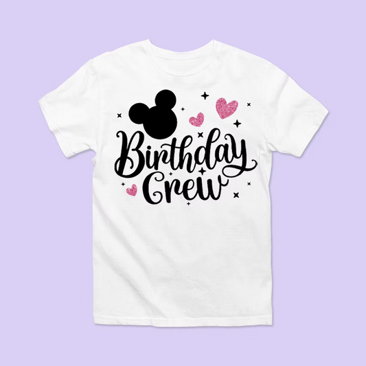 Disney Birthday Shirt - Birthday Crew - Two Crafty Gays